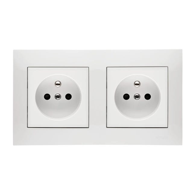 Gniazdo pojedyncze SIMON 54 Biały KONTAKT SIMON