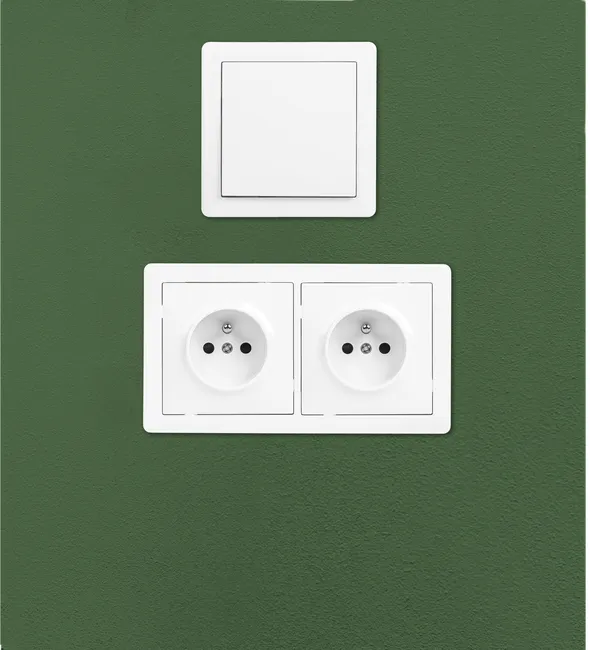 Gniazdo pojedyncze SLIM Biały LEXMAN