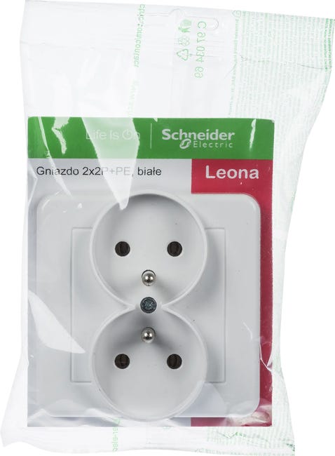 Gniazdo zasilające LEONA Biały SCHNEIDER ELECTRIC