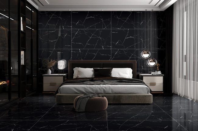 Gres szkliwiony Alaska Black 60x120 Egen