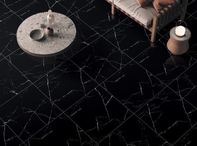 Gres szkliwiony Alaska Black 60x60 Egen
