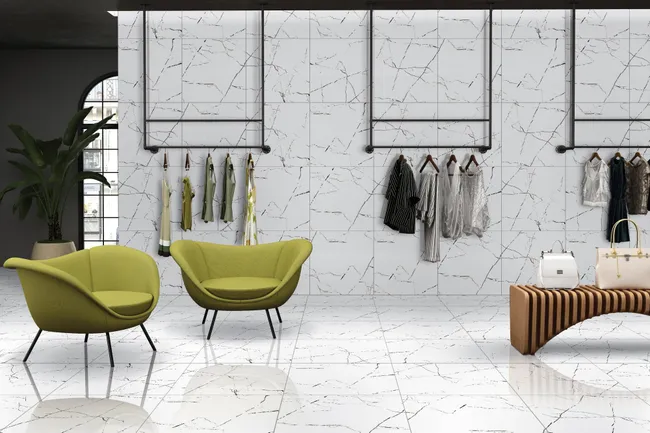 Gres szkliwiony Alaska White 60x60 Egen