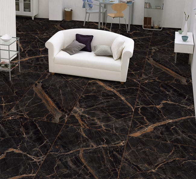 Gres szkliwiony Alice Black Gem 60x120 Marmara
