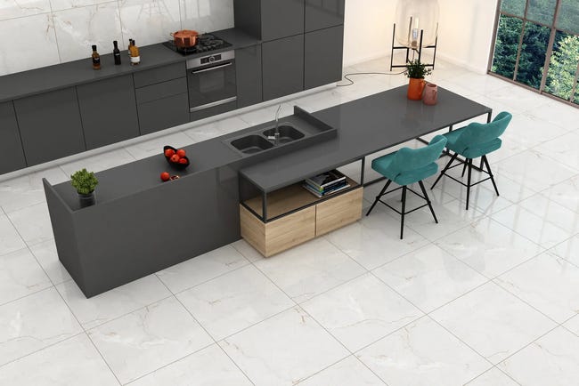 Gres szkliwiony Amarilo Bianco 60x60 Egen