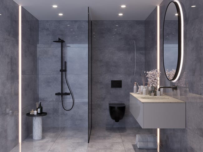 Gres szkliwiony Aplika Dark Grey Mat 60x120 Ceramstic