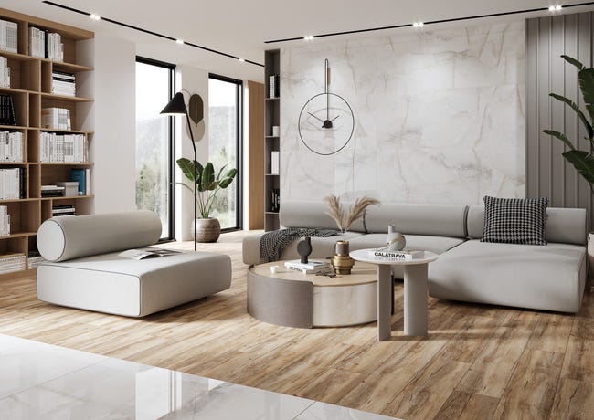 Gres szkliwiony Aquarius Grey 60x60 Saturn