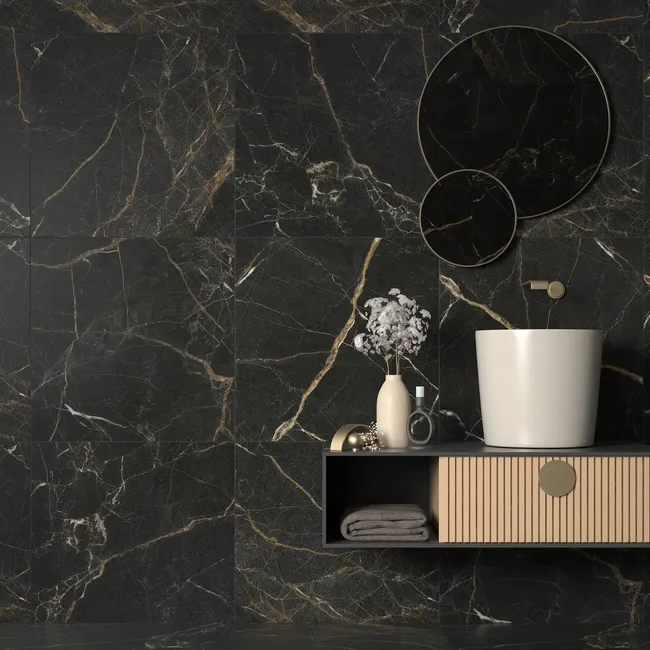 Gres szkliwiony Blush Black 59.7x59.7 Castello Ceramica
