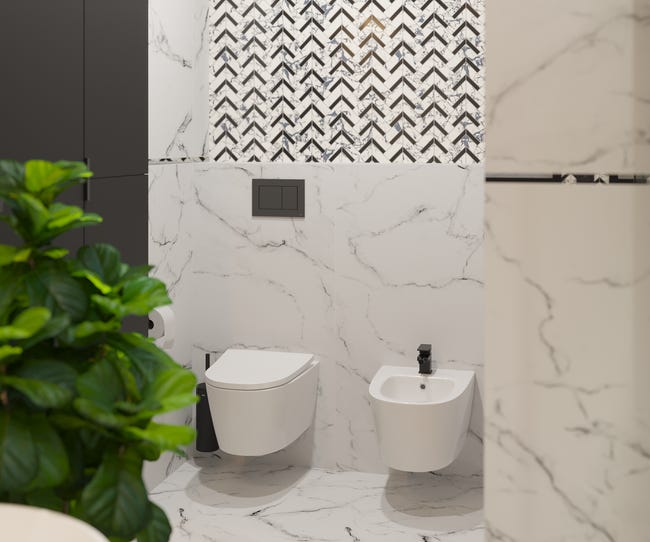 Gres szkliwiony Calacatta Silver 60x120 Artens