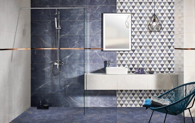 Gres szkliwiony Chic Stone Blue 59.8X59.8 Arte