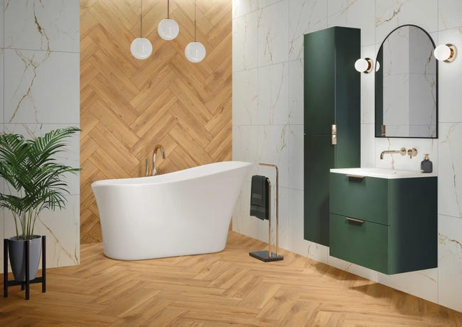 Gres szkliwiony Feelwood Beige 17.5x60 Artens