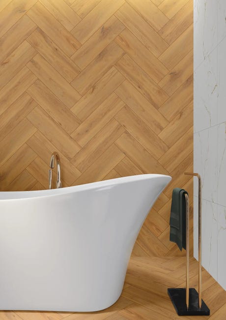 Gres szkliwiony Feelwood Beige 17.5x60 Artens