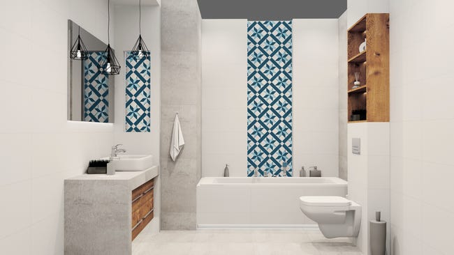 Gres szkliwiony Hanoi Blue Star 32.9x32.9