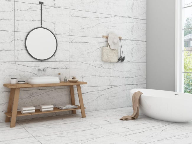 Gres szkliwiony Infinity White Carving 60 x 120 Prime Ceramics