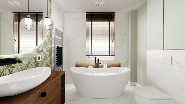 Gres szkliwiony Lapino White Slim 60x120 Egen