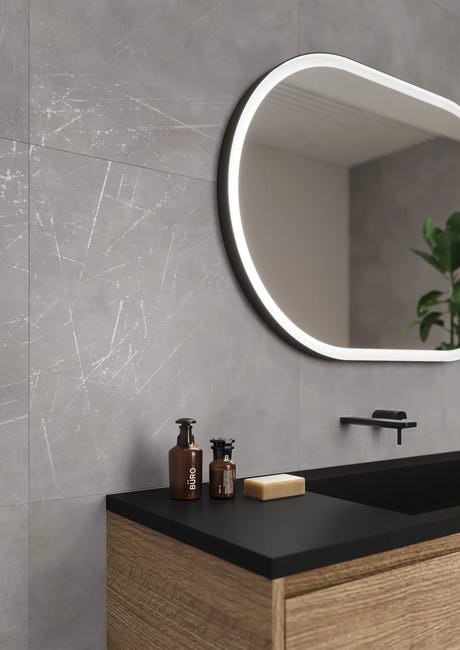 Gres szkliwiony Medan Graphite 60 x 60 Ceramika Gres
