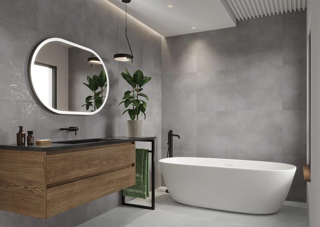 Gres szkliwiony Medan Graphite 60 x 60 Ceramika Gres