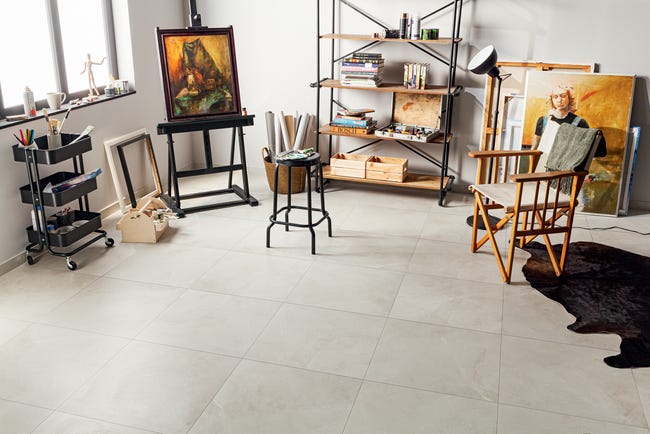 Gres szkliwiony Remos White Mat 59.8x119.8 Arte