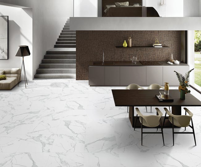 Gres szkliwiony Royal Carara Statuario 60 X 60 Egen