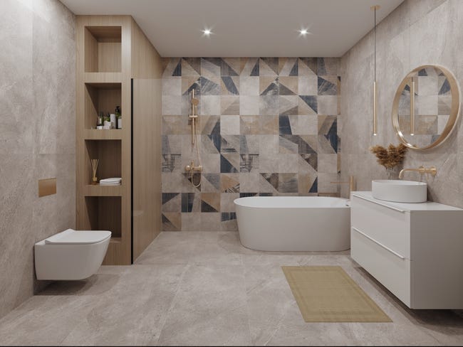 Gres szkliwiony Stalo Geometric Mat 60x120