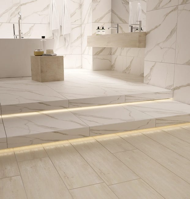 Gres szkliwiony Statuario Sugar 60x60 Greenline Tiles
