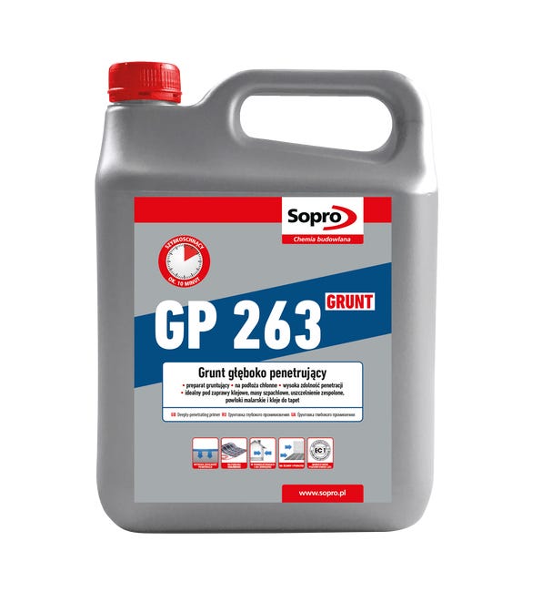 Grunt GŁEBOKO PENETRUJACY GP263 4 kg SOPRO
