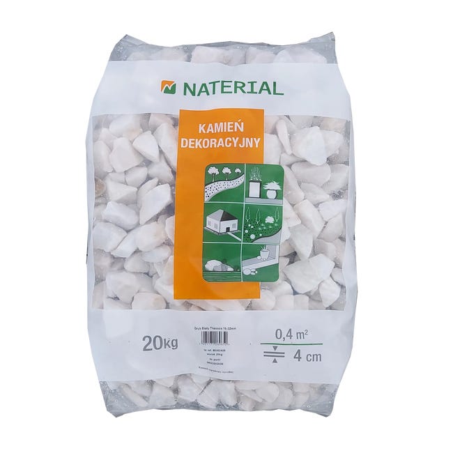 Grys Thassos 16-32mm 20kg biały Naterial