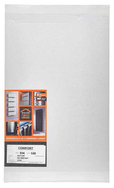 Grzejnik COMFORT 93.4x53 Czarny DB 566W Roz 50/50cm 7 Bar LUXRAD