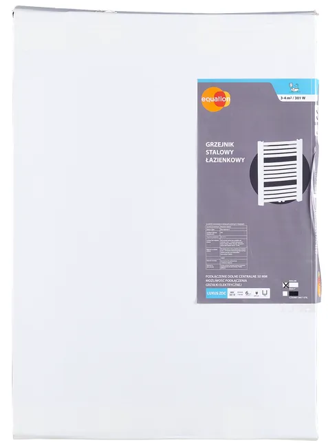 Grzejnik LUXUS 71x48 Biały 301W Roz 5cm 7 Bar EQUATION