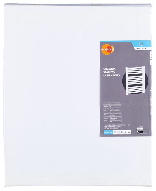Grzejnik LUXUS 71x48 Czarny 301W Roz 5cm 7 Bar EQUATION