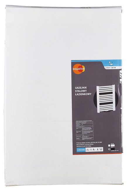 Grzejnik LUXUS 71x58 Czarny 363W Roz 5cm 7 Bar EQUATION
