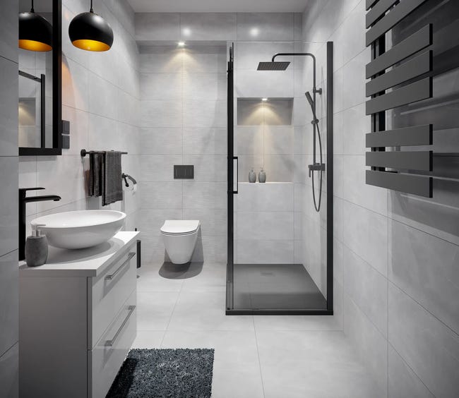 Grzejnik NAMELESS 93x50 Czarny D 355W Roz 5cm 4 Bar INSTAL PROJEKT
