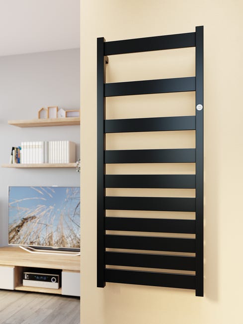 Grzejnik STRIPS 75x50 Czarny D 326W Roz 47cm 5 Bar INSTAL PROJEKT