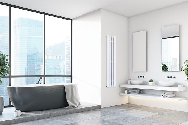 Grzejnik VERTICAL 165x29.5 Grafit C 550W Roz 5cm 4 Bar EQUATION