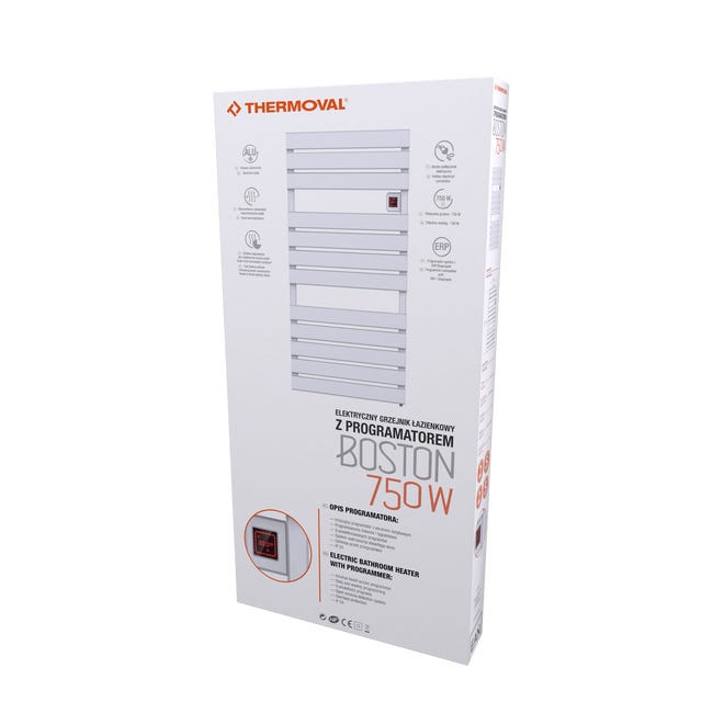 Grzejnik elektryczny BOSTON 112x55 Biały 750W THERMOVAL