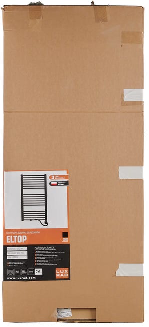 Grzejnik elektryczny ELTOP 92.2x50 Czarny Mat 300W LUXRAD
