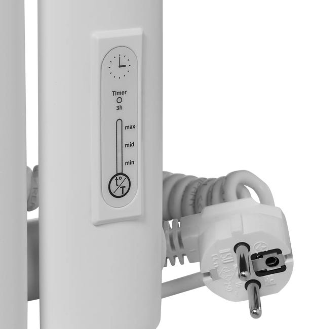 Grzejnik elektryczny RING 150x35.2 biały 475W LUXRAD