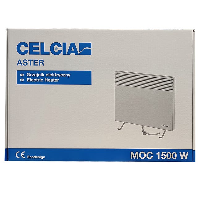 Grzejnik konwektorowy stały ASTER 1500W IP20 CELCIA