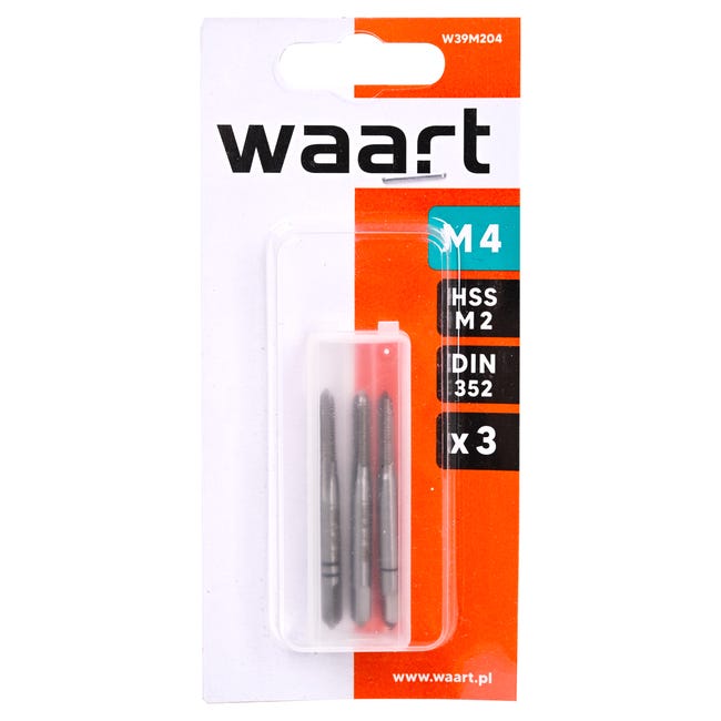 Gwintowniki M4, 3 szt. WAART