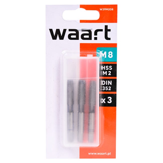 Gwintowniki M8, 3 szt. WAART