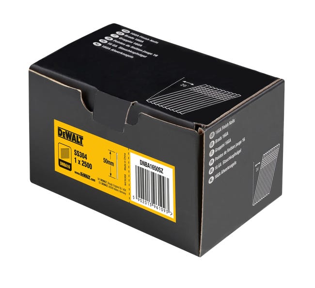 Gwoździe 50 mm nierdzewne do gwoździarki 16GA DNBA1650GZ Dewalt
