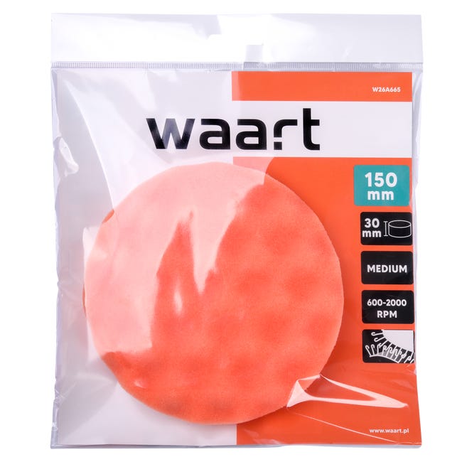 Gąbka polerska 150 mm średnio miękka Extra Fine WAART