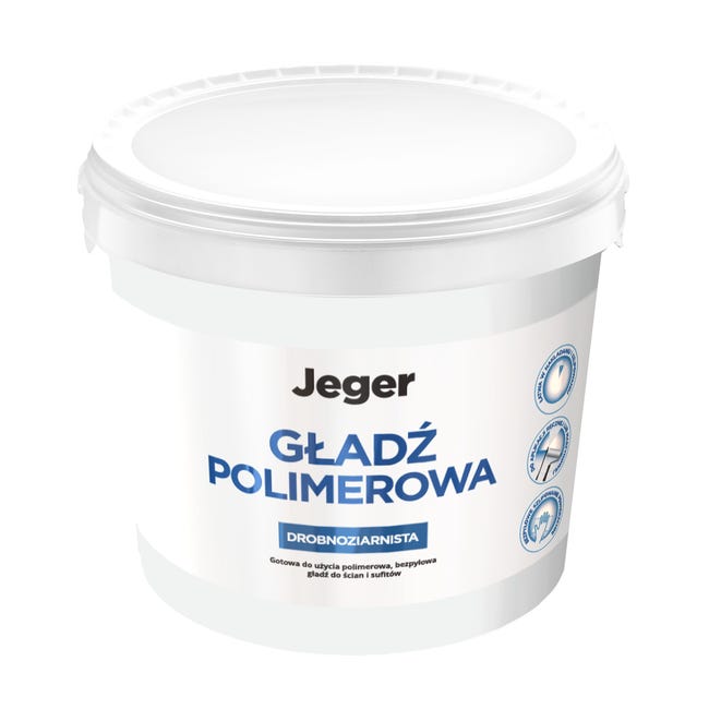 Gładź polimerowa drobnoziarnista 5 kg Jeger