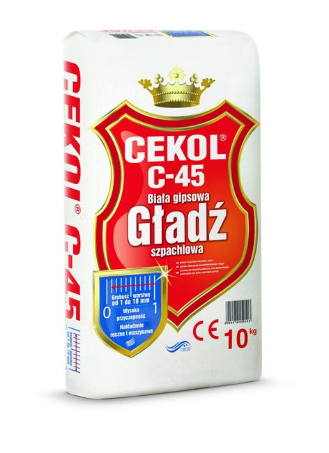 Gładź szpachlowa C-45 10 kg Cekol