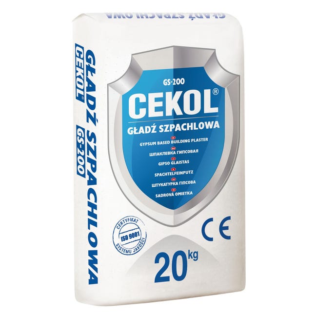 Gładź szpachlowa GS-200 20 kg Cekol