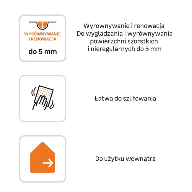 Gładź szpachlowa wyrównująca 1 kg Axton