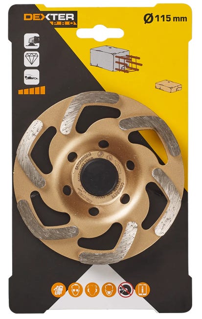 Głowica diamentowa do BETONU 115 x 22.2 mm DEXTER PRO