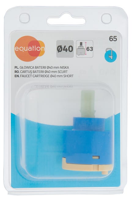 Głowica do baterii 40 mm niska niebieska EQUATION