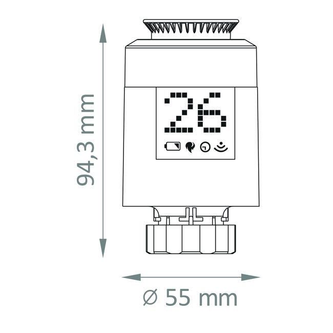 Głowica termostatyczna TUYA Smart ZIGBEE POLUX