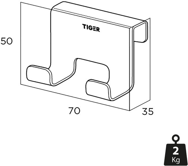 Haczyk łazienkowy Caddy Tiger