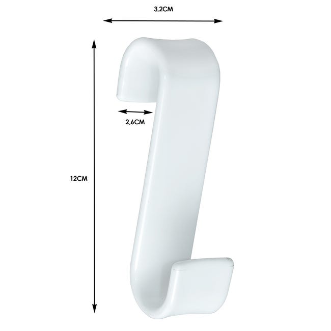 Haczyk łazienkowy PVC White Center Plus
